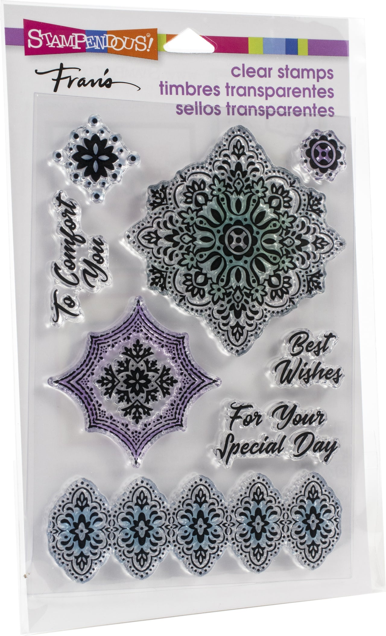 Stampendous Perfectly Clear Stamps - Floral Diamonds