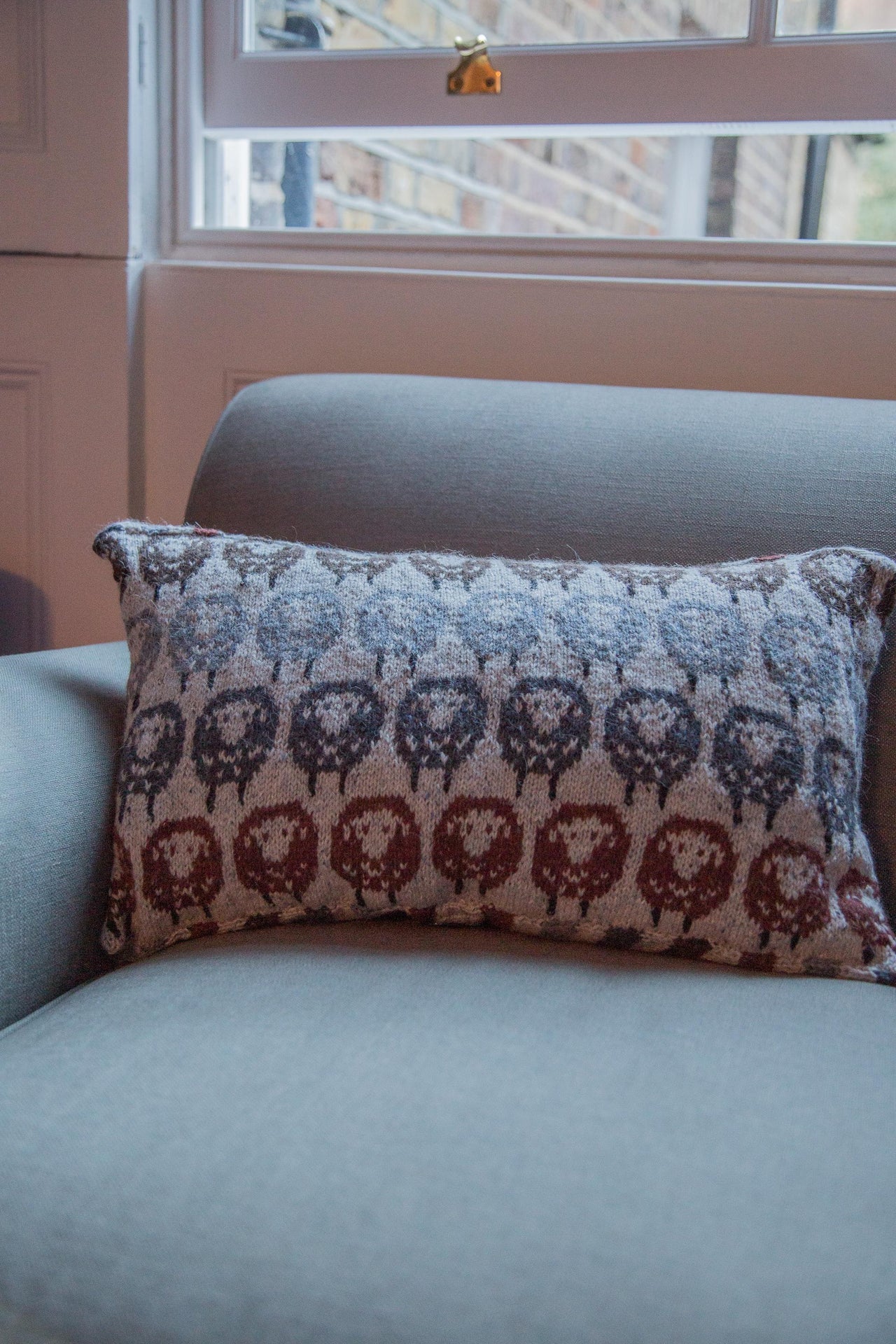 Fairisle Sheep Cushion
