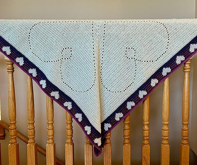 Amore Hearts Baby Blanket