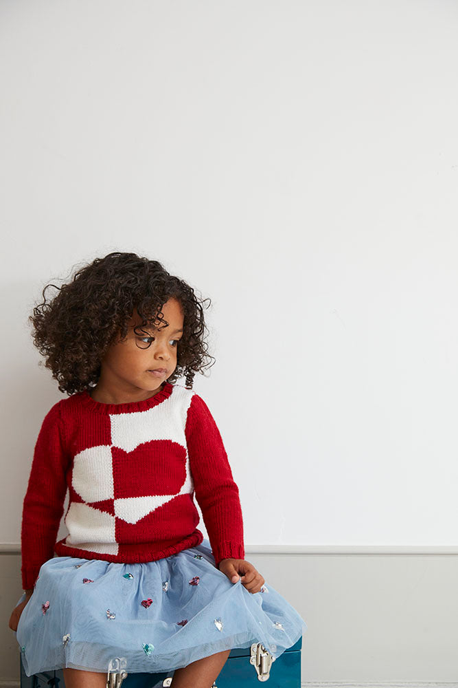 " Silvia Jumper " - Jumper Knitting Pattern For Girls in MillaMia Naturally Soft Merino by MillaMia