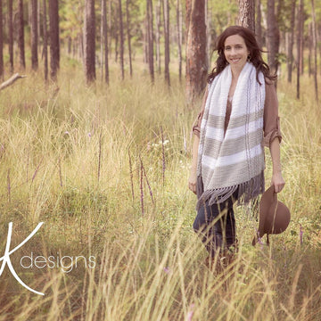 Geo Napa Crochet Wrap or Scarf