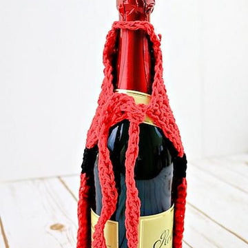 Wine Bottle Santa Apron