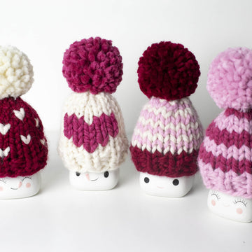 Marshmallow Mugs Hat Heart Valentine's Day Decor