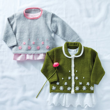 Cardigan & Jumper in Sirdar Snuggly 4 Ply 50g - 5287 - Leaflet