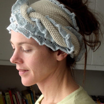 Silk Alpaca Head Wrap