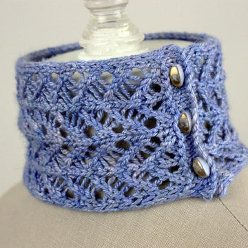 Chevrelle Knit Lace Neck Cuff