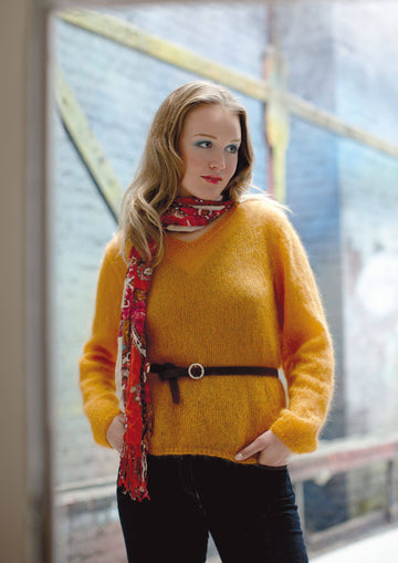 Brownie Sweater in Rowan Kidsilk Haze - Downloadable PDF