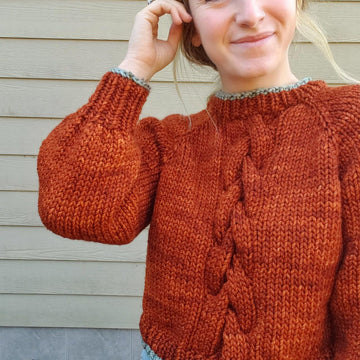 Braided Embers Sweater
