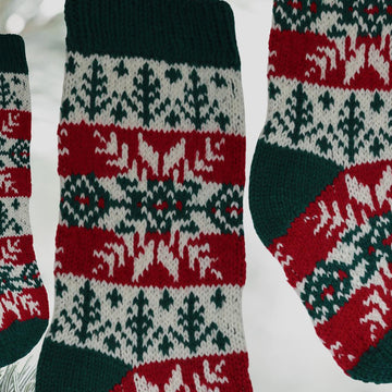 Fair Isle Snowflake Stocking