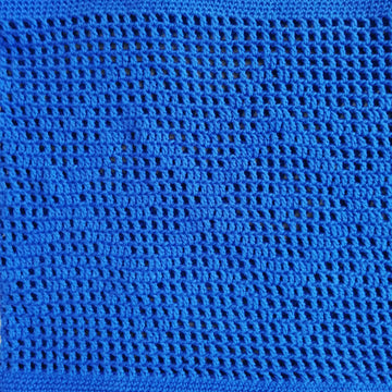 Blue Mesh Tote Bag