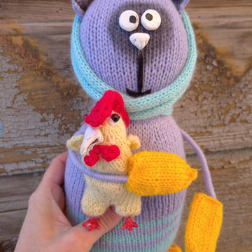 Funny rooster knitting pattern