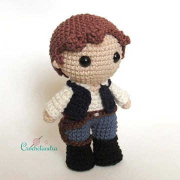 Leia and Solo amigurumi dolls - crochet patterns by Crochelandia
