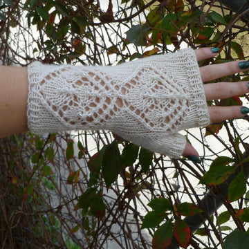 Frosted Winterberry Fingerless Gloves