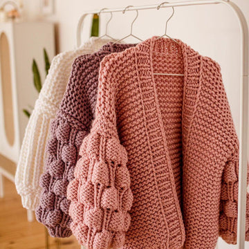 Chunky Knit Cardigan Knitting Pattern, Bubble Sleeve Cardigan Oversized PATTERN, Knit Cardigan Women's Cardigan Pattern