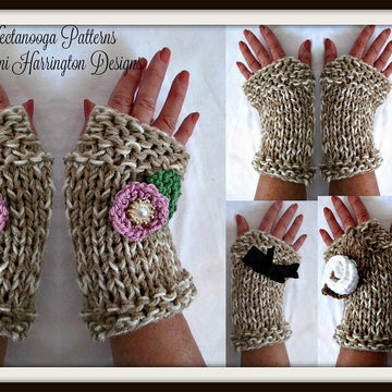 1024 - Set legwarmers and fingerless gloves