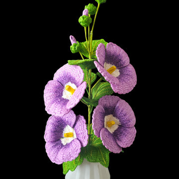 Crochet Hollyhocks flowers