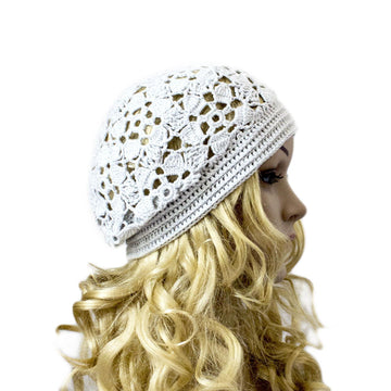 Crochet summer beret