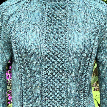 Cabled Raglan Sweater
