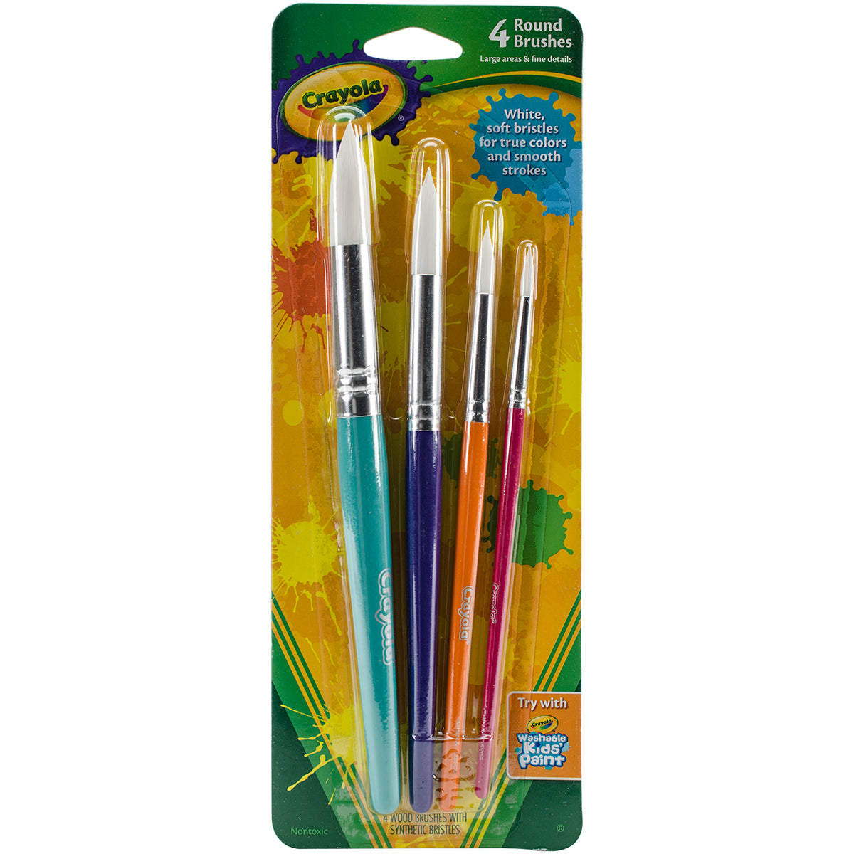 Crayola Paintbrushes - Round 4/Pkg