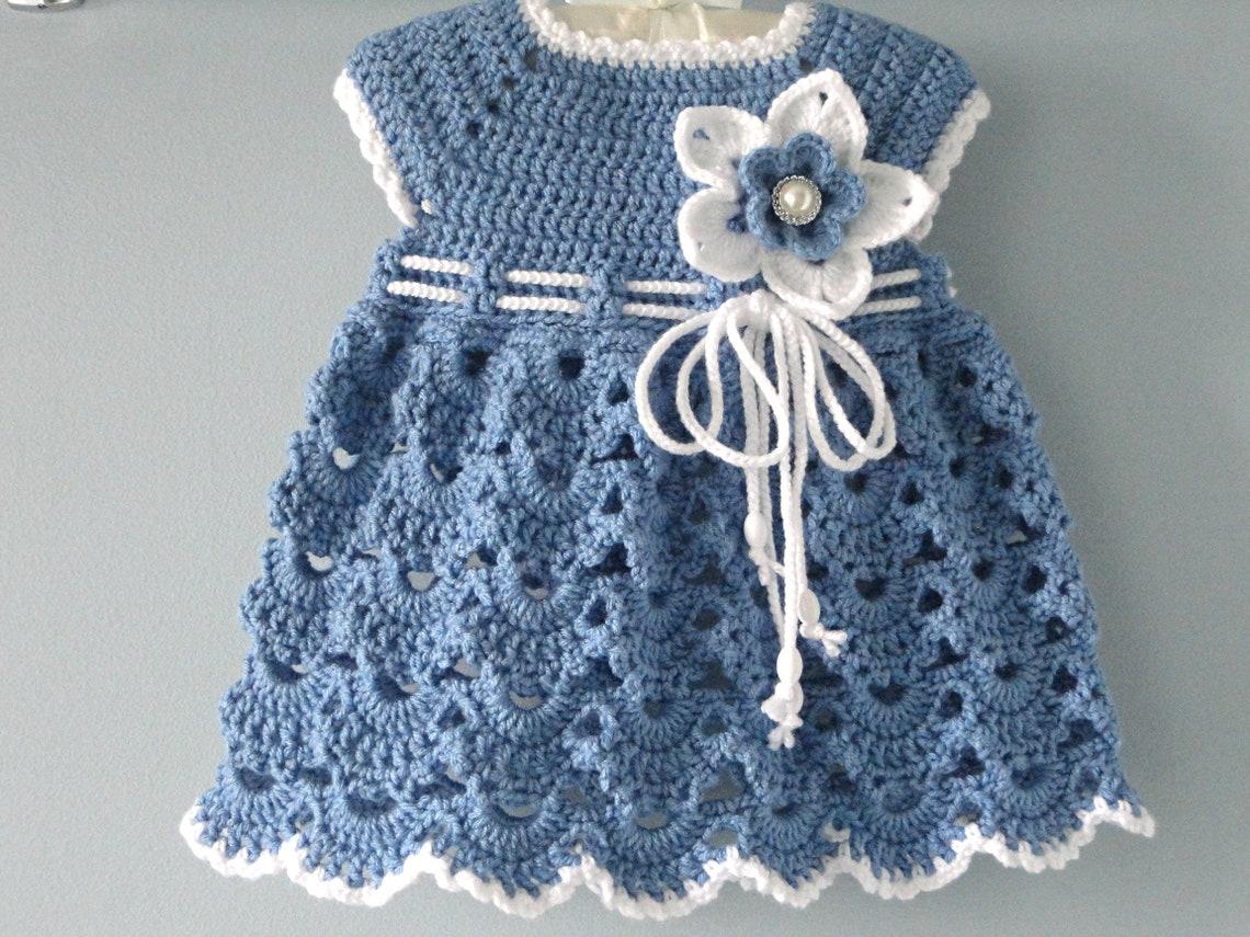 Crochet Baby Dress by Elena Mitchell