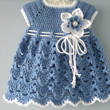 Crochet Baby Dress by Elena Mitchell