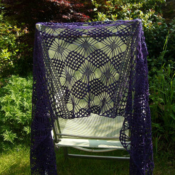 Single skein crochet shawl