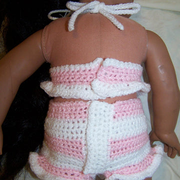 Tankini Swimsuit For American Girl / 18 inch Doll