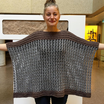 Crochet Poncho Pattern: Easy-Peasy Two Rectangle Poncho