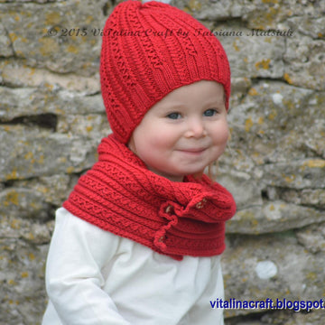 Tiny Cables Hat and Scarf