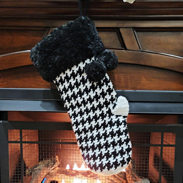 Houndstooth Christmas Stocking