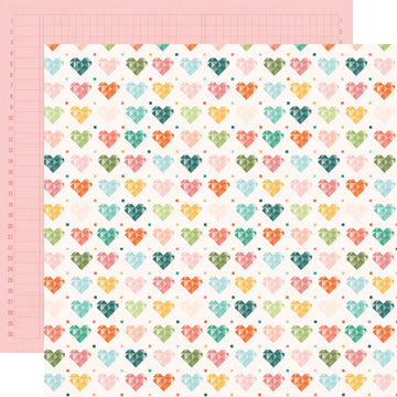Simple Stories Hey, Crafty Girl Double-Sided Cardstock 12"X12" 25/Pkg - Made With Love