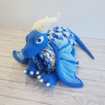 3in1 Ice Dragon Baby Blanket