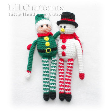 4 x Christmas ToysCrochet Pattern (Santa, Reindeer, Snowman, Elf)