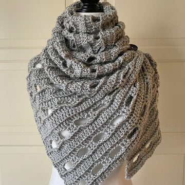 Easy Scarf Pattern: Easy-Drapey One-Rectangle Cowl-Scarf