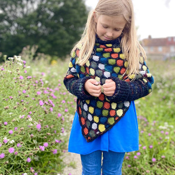 Honeycomb Poncho for Miss