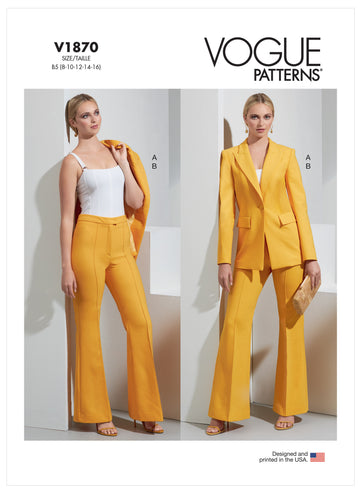 Vogue Misses' Jacket and Pants V1870 - Sewing Pattern