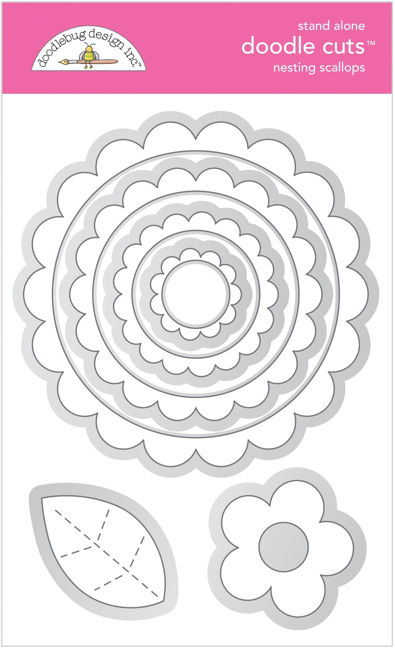 Doodlebug Doodle Cuts Dies - Nesting Scallops