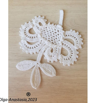 Crochet antique fantasy flower
