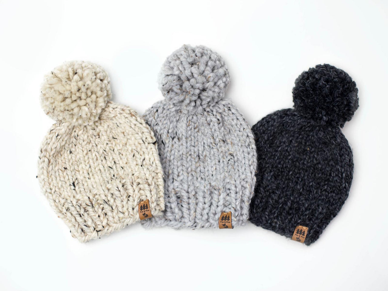 Winter Pompom Hat Chunky Toque Beanie