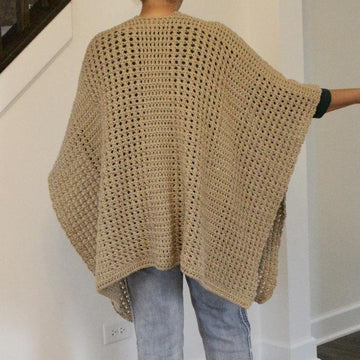 Simple&Easy Crochet Ruana Pattern