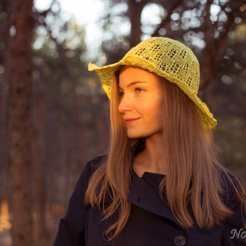 Knitted cotton Summer Hat "Sanna"