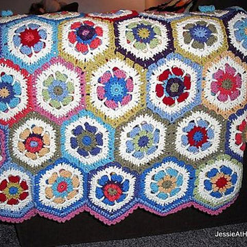 Flower to Hexagon Blanket