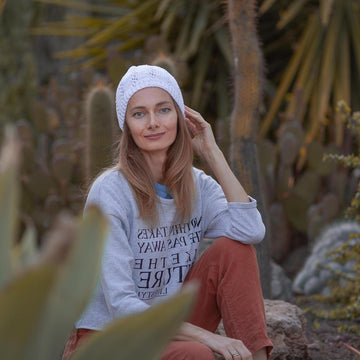 Summer lace beanie hat