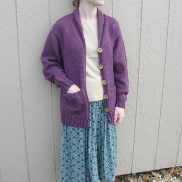Mulberry Cardigan with Shawl Collar