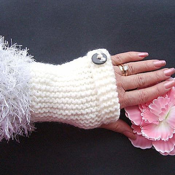 346, KNIT FLAT, FINGERLESS GLOVES