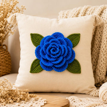 3D Crochet Flower Pattern with Leaves – PDF + Video Tutorial