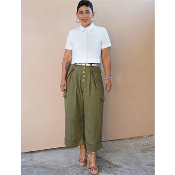 Simplicity S8889 Misses Shirt and Wide Leg Pants - Sewing Pattern