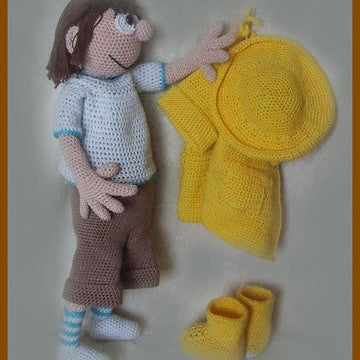 Autumn Girl amigurumi doll