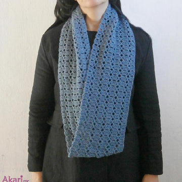 Lacy crochet infinity scarf Pattern _ C08