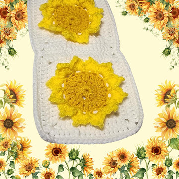 Sunflowers in Snow Scarf